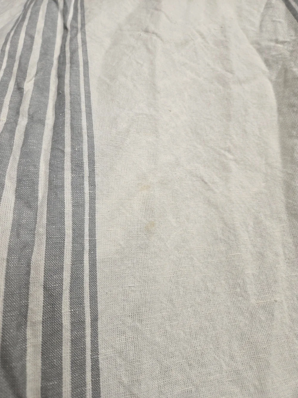 QUINCE Set Of 2 48x92 Coastal Stripe Linen Cotton True Blackout Curtains 9203